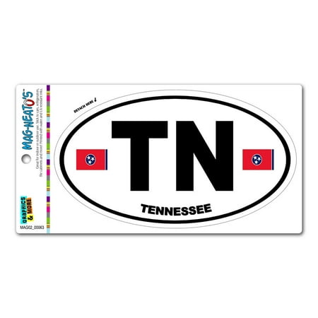 

Tennessee State Flag - TN Euro Oval MAG-NEATO S(TM) Car/Refrigerator Magnet