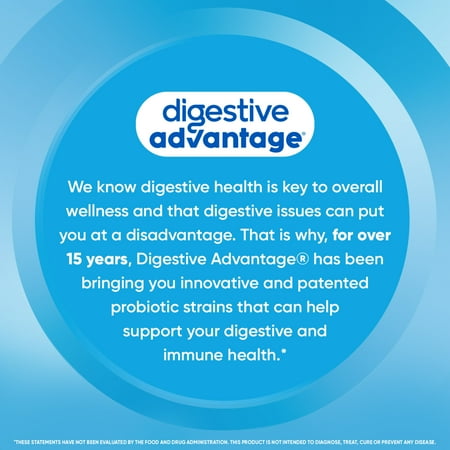 Digestive Advantage Intensive Bowel Support Probiotics For Women And Men, Digestive Enzymes For Gut Health, 32 Capsules
