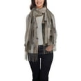 thumbnail image 2 of Junzan Lightweight Women'S Fashion Wooden Texture Printed Winter Fall Warm Scarves Scarf Shawl, 2 of 9