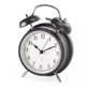 thumbnail image 2 of Reloj despertador de doble campana de 4 pulgadas con retroiluminación, silencioso, sin tictac, funciona con pilas, despertador ruidoso (rosa) (hy), 2 of 5