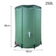 thumbnail image 4 of Barril de lluvia plegable, sistema de recolección de agua de lluvia plegable, almacenamiento de agua, 250L, 4 of 4