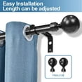 thumbnail image 2 of Urbanest Single Curtain Rod and Hardware Set, 2 of 6