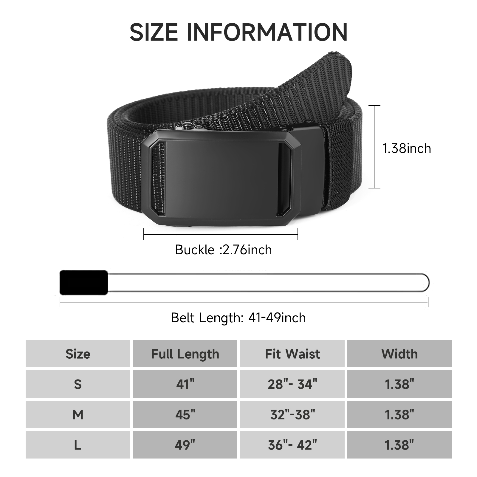 Gaekeao Ratchet Nylon Belt with Automatic Buckle photo 6