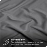 Bare Home 2-Pack Fitted Sheets - Premium 1800 Collection - Ultra-soft - Deep Pocket - Queen, Gray