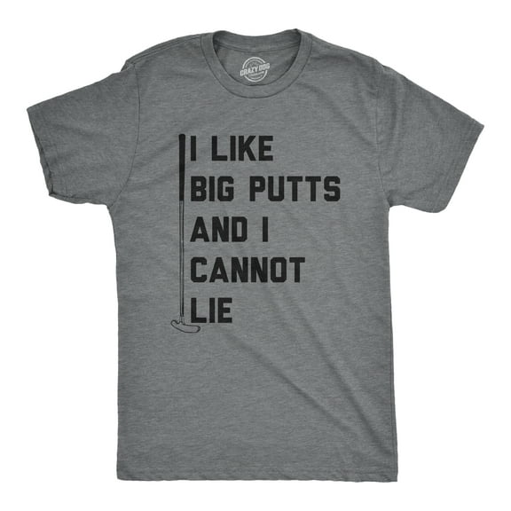 Mens I Like Big Putts and I Cannot Lie T Shirt Funny Golf Sports Graphic Novelty Tee Graphic Tees