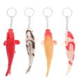 thumbnail image 1 of 4 Uds. Llavero con forma de pez Koi, adorable colgante con forma de pez de dibujos animados, recuerdos de fiesta para fiestas de cumpleaños, bolsas de regalos, llaveros colgantes coloridos, 1 of 5