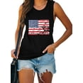 thumbnail image 4 of Anbech 4th of July Women's Tank Tops Graphic USA Flag Sleeveless Tees Summer Casual Cami Shirts, 4 of 7