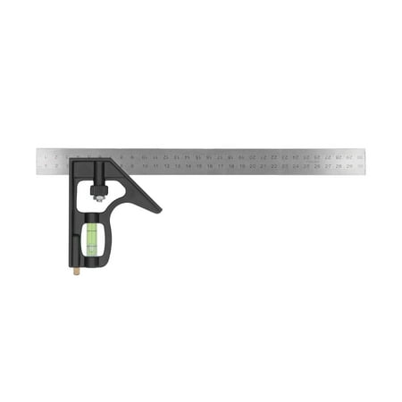 

Sliding Ruler Aluminum Alloy Adjustable Combination Square Woodworking Measuring Tool 300mm