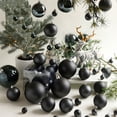 thumbnail image 4 of Bola de Navidad de plástico ecológica de color negro de 4 a 15 cm para decoración de árbol de Navidad, colgante para regalo de Año Nuevo, 4 of 5