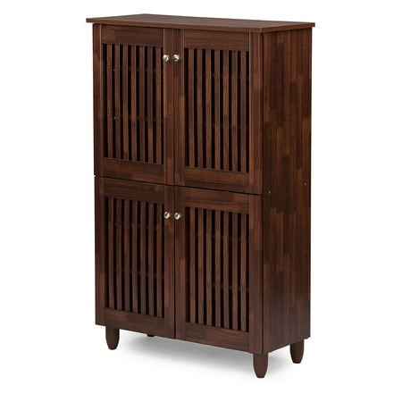 Baxton Studio Fernanda Modern And Contemporary 4 Door Oak