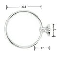 thumbnail image 4 of SAYFUT 2PCS Stainless Steel Towel Ring Bathroom Holder Hanger Polished Chrome Wall Mounted Bathroom Home Hotel Easy to Install, 4 of 6