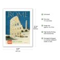thumbnail image 2 of Rome Italy - The Colosseum Flavian Amphitheatre - BEA (British European Airways) - Vintage Airline Travel Poster by Hugh Casson 1955 - Bamboo Fine Art 290gsm Paper (Unframed) 17x22in, 2 of 4