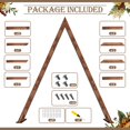 thumbnail image 2 of 8.3FT Wooden Wedding Arch, Arch Backdrop Stand for Ceremony, Triangle Backdrop Stand for Garden Wedding Parties, Natural Wood Rustic Arch D, 2 of 7