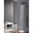 thumbnail image 3 of HEATGENE Outdoor Shower with Rain Shower and Handheld, Wall-Mounted Shower Head for Outside/Poolside/Patio Drench Shower - Matte Black, 3 of 4