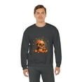 thumbnail image 5 of Pumpkin Skull Dot Day Unisex Heavy Blend™ Crewneck Sweatshirt, 5 of 7