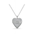 thumbnail image 2 of Sterling Silver Crown Heart Locket Pendant 18 Inches, 2 of 3