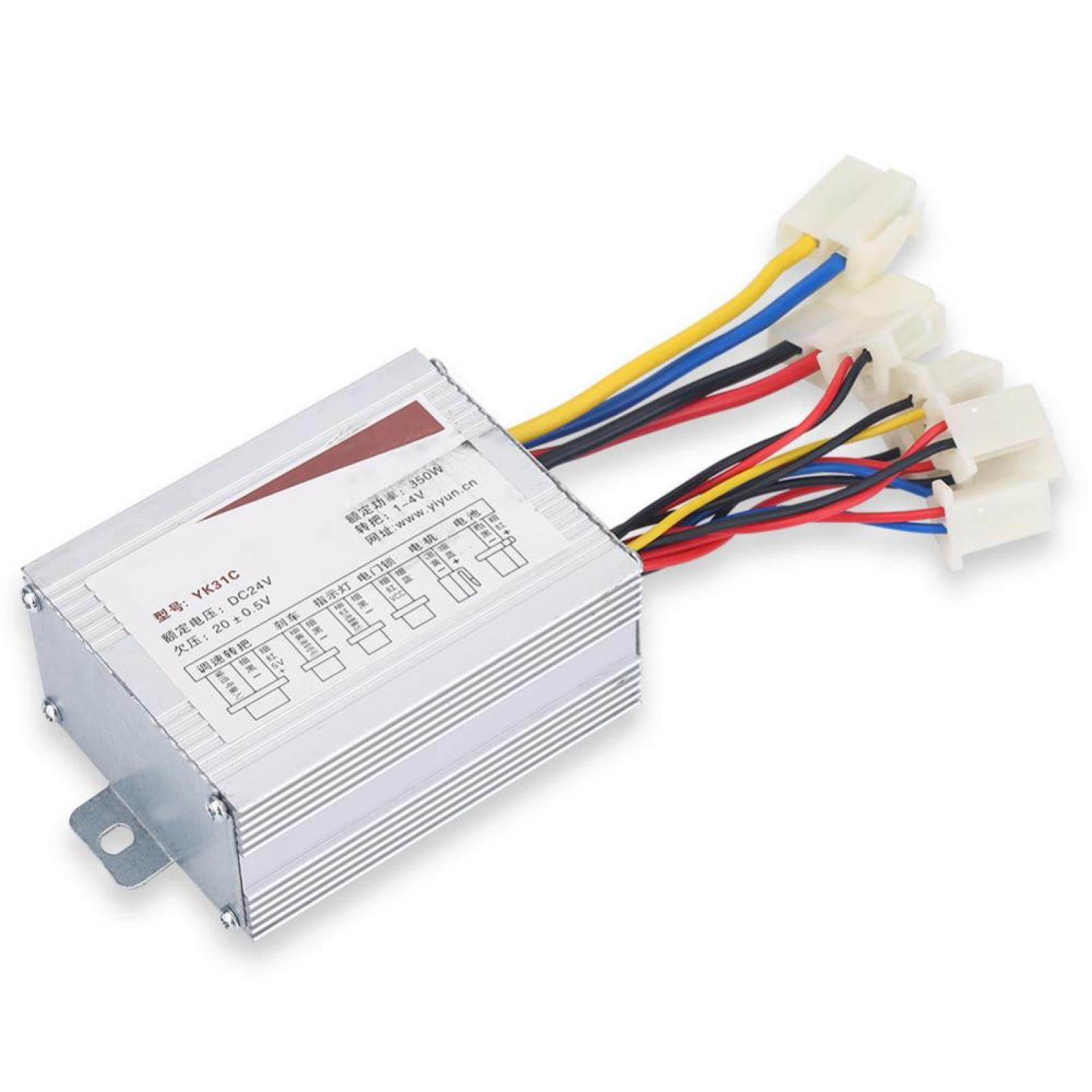 Zerodis 24V 350W Motor Brushed Controller Box for Electric Bicycle Scooter E-bike Brushed Motor Controller