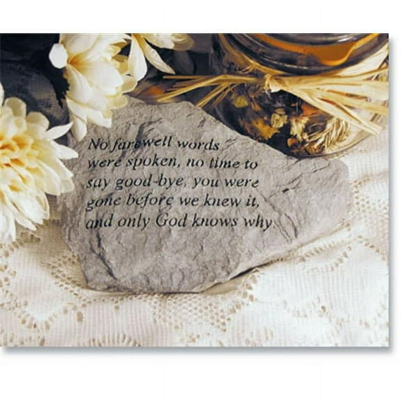 Kay Berry- Inc. 76420 No Farewell Words Were Spoken - Memorial - 5.5 Inches x 3.75 Inches
