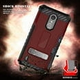 thumbnail image 3 of Case with Clip for LG Zone 4, Burgundy Tri-Shield Rugged Cover and Belt Holster [Kickstand + Card Slot + Strap] for LG Zone 4, Risio 2, Risio 3, Rebel 2, Rebel 3, 3 of 7
