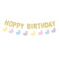 thumbnail image 2 of Birthday Bunny Banner Wall Backdrop DIY Outdoor Happy Easter Birthday Banner B, 2 of 8