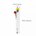thumbnail image 2 of GJX Food-Safe Kitchen Temperature Read Stick Thermometer Cooking Jam Sugar Candy Food Kitchen Household Thermometers, 2 of 7