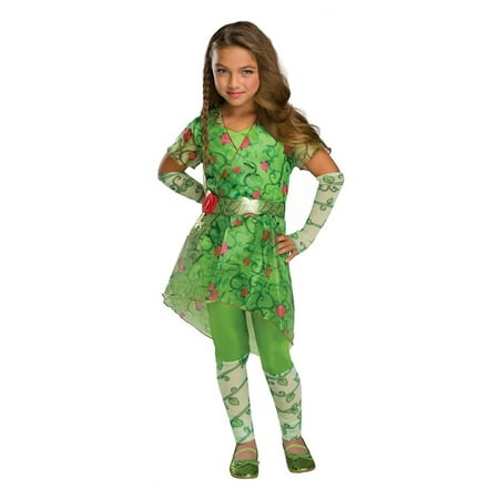 Girl's Green Children's Halloween Poison Ivy Costume - Large