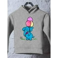 thumbnail image 3 of Elephant With Balloons Hoodie Toddler -Image by Shutterstock,  5 Toddler, 3 of 4
