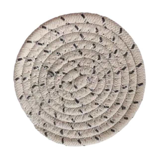 Handwoven Cotton Coaster Heat-Resistant Kitchen Mats Table Protection Natural Cotton Hot Plate Mats for Cooking Baking Kitchen Counter Table