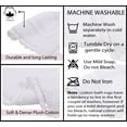 thumbnail image 4 of Home Weavers Inc Home Weavers Casual Elegence Bathmat Absorbent Cotton Machine Washable, Reversible Bath Rug White 17"x24", 4 of 5
