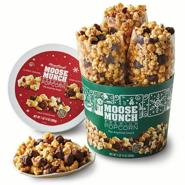 Moose Munch Premium Popcorn Holiday Drum by Harry & David