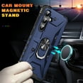 thumbnail image 6 of for Samsung Galaxy A16 5G/4G Case, with Magnetic Car Mount Function, Military Grade Shockproof Non-Slip Case Built-in 360° Rotate Ring Stand for Galaxy A16 5G/4G - Darkblue, 6 of 9