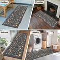thumbnail image 5 of Runner Rug 2 x 6 Ft, Grey Dinosaur Washable Non-Slip Floor Mat for Kitchen Hallway/Entryway, Vintage Letters Farm Animals Long Kitchen Runner Area Rugs for Living Room, Low-Profile, 5 of 8