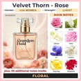 thumbnail image 2 of Seamless Hold Velvet Thorn Rose Perfume for Women Parfum | Long-Lasting Oil-Based Arabic Luxury Floral Single Notes Fragrance | Inspired Custom Blend - 3.4 oz (100 ml), 2 of 6