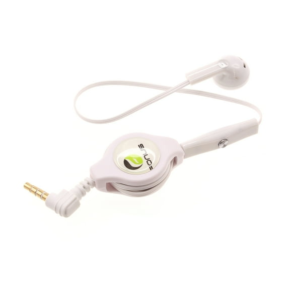 Retractable Mono Earphone for Nokia C200/C100 Phone - Headphone 3.5mm w Mic Headset Handsfree Earbud Earpiece N7V for Nokia C200/C100 Models