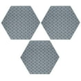 thumbnail image 1 of Furnish My Place Abstract Indoor/Outdoor Commercial Grey Color Rug, Pet-Friendly, Baby Nursery Mat, Home Décor Rug for Living Room, Playroom, Made in USA, 2' Hexagon - Set of 3, 1 of 5