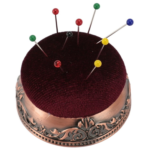 Vintage Pin Cushion Soft Elastic Metal Base Reduce Needle Injuries Ideal For Sewing Quilting