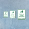 thumbnail image 2 of Portrait Round Plus Please Take All Trash With You When Leaving This Area Door or Wall Sign | Health & Safety Signage - Medium, 2 of 8
