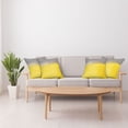 thumbnail image 4 of Ambesonne Grunge Throw Pillow Cover 4 Pack, Street Wall Art, 18", Dimgray Yellow, 4 of 6