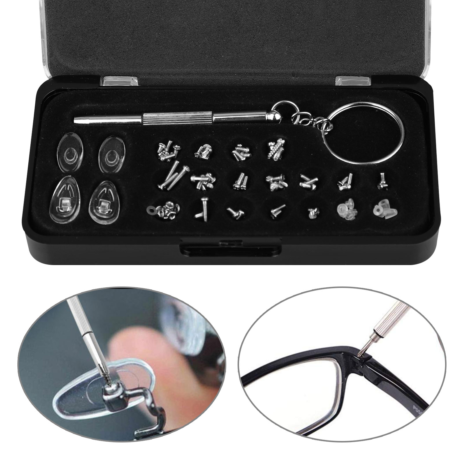 Eyeglass Repair Kit, EEEkit Micro Eyeglass Sunglass Spectacles Watch