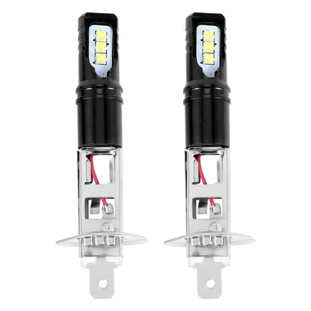 

2X H1 6000K Super White 6000LM DRL LED Headlight Bulb Kit High-Beam