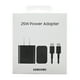 thumbnail image 1 of Samsung Adaptador De Corriente 25W EP-T2510 Con Cable USB-C Negro, 1 of 6