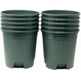 thumbnail image 4 of Cotta Planters 10-Pack 1.5 Gallon Plastic Nursery Plant Pots, Heavy Duty BPA-Free Recycled Plastic, Green, 4 of 5