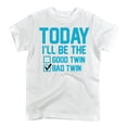 thumbnail image 2 of Instant Message - Today Ill Be The Bad Twin-TODDLER SHORT SLEEVE TEE-5T Toddler Short Sleeve Graphic T-Shirt, 2 of 6