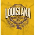thumbnail image 2 of Louisiana LA Student Campus Pride Plus Size Crewneck Graphic Tee Shirt Brisco Brands 3X, 2 of 3