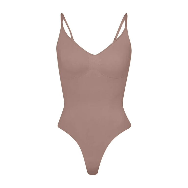 Bodysuit for Women Tummy Control Shapewear Seamless Sculpting Thong Body  Shaper Tank Top 