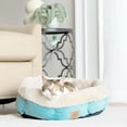 thumbnail image 3 of Pet Mate Precision Pet SnooZZy Mod Chic Élégant Rond Cuddler Pet Lit pour Chien, Sarcelle, 3 of 3