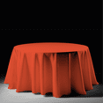 thumbnail image 4 of Mantel Para Mesa Redonda Medida 2.90 Diámetro Naranja, 4 of 6