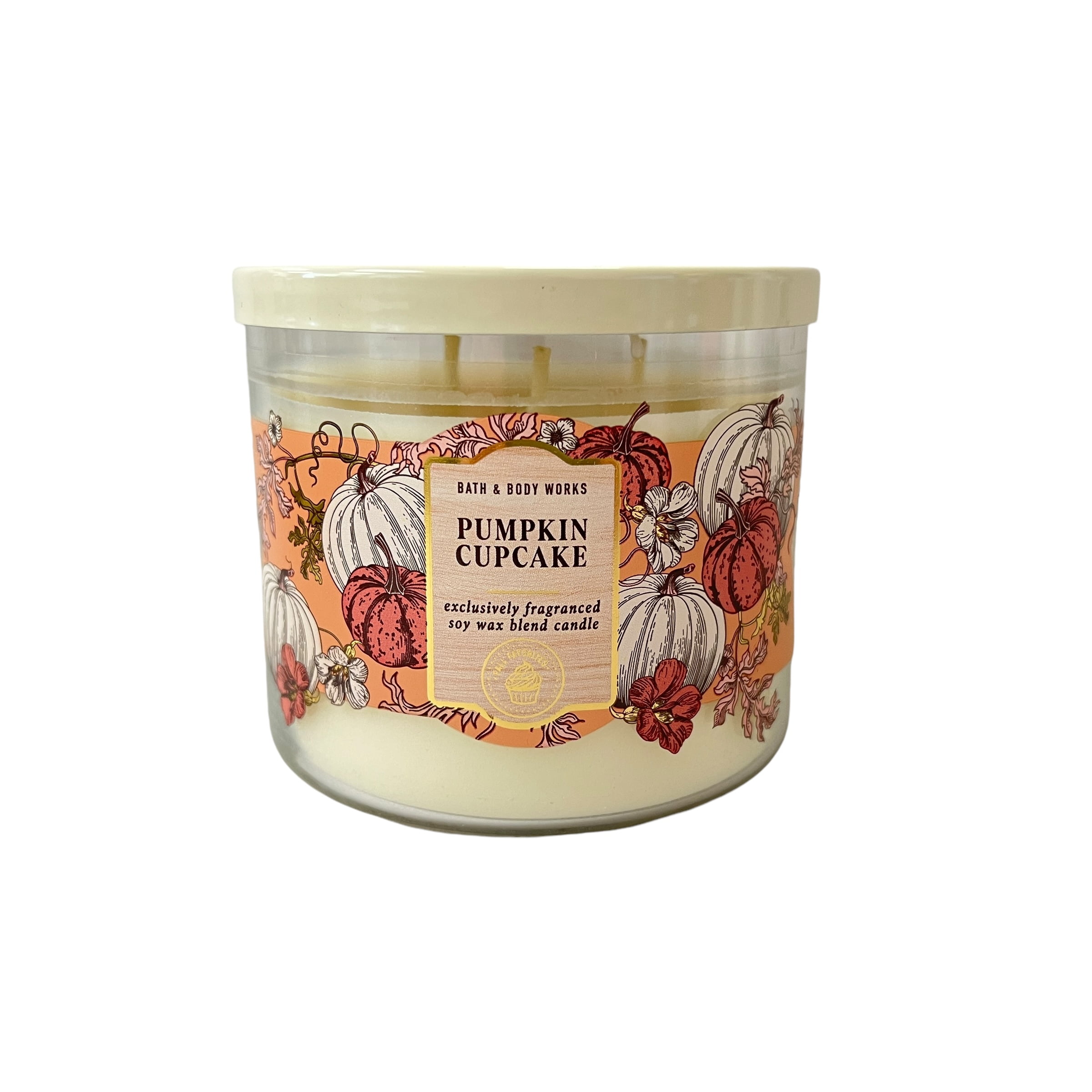 Bath & Body Works Pumpkin Cupcake Scented 3 Wick Candle 14.5 oz