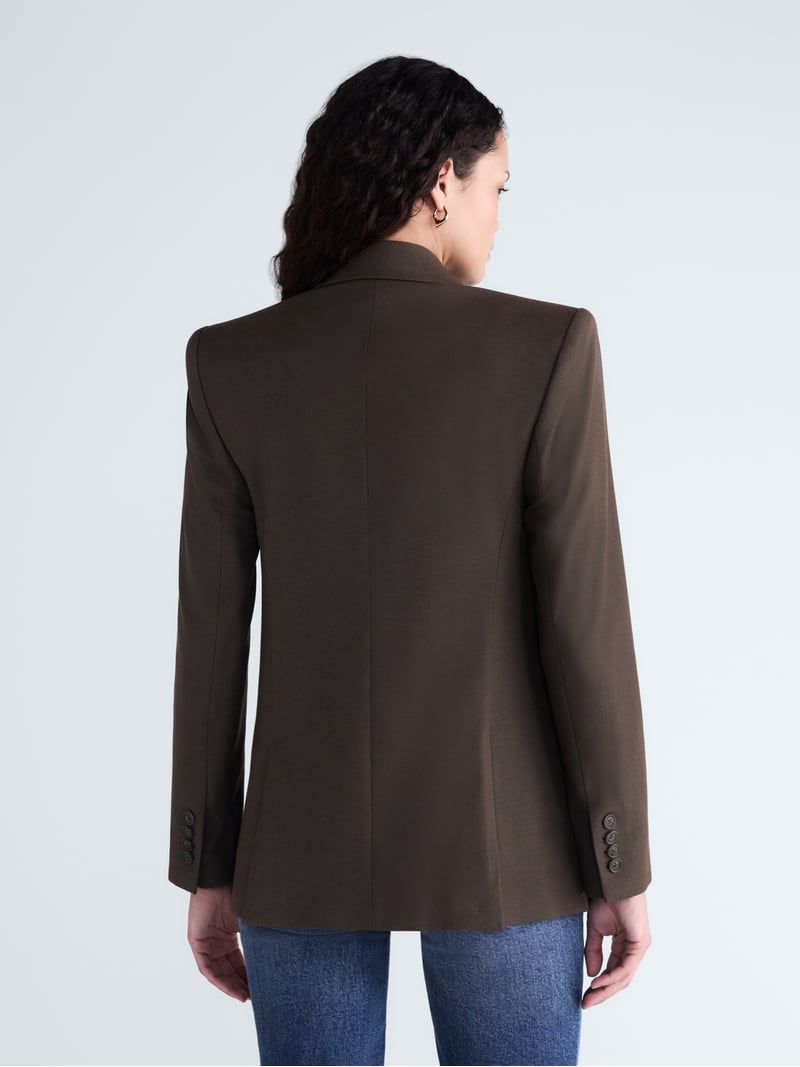 Scoop Double Breasted Blazer, Pink, XXL, 68% Polyester - Walmart.com
