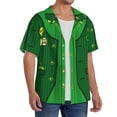 thumbnail image 2 of Fotbe St Patrick's day Camisa Estampada de Manga Corta para Hombre, Casual de Verano, Estilo Playero, Sin Arrugas-XX-Large, 2 of 5